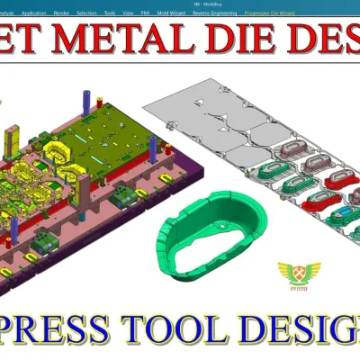 Press Tool Design or Sheetmetal Die design (NX)